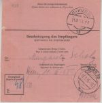BRD - 50 Pfg. Heuss I Postanweisung n. ÖSTERREICH Schwabmünchen - Wien 1955