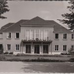 Bayern - Bad Wörishofen einzelnes Gebäude (Kurhotel ?) sw-Fotokarte ca. 1960