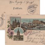 DR - "Soldatenbrief Eigene Angelegenheit.." Farblitho Mannheim - Ingolstadt 1897