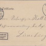DR - Hannover-Cassel Bahnpost Soldatenkarte AK Grünenplan n. Lüneburg 1907