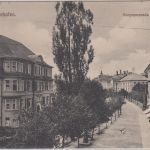 Bayern - Bad Wörishofen Kurpromenade sw-AK gelaufen 1923