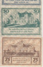 Bayern - Bad Wörishofen 25-50-75 Pfg. 3 Notgeldscheine 100jahrfeier Kneipps 1921