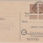 All.Bes. - Mindelau ü. Mindelheim Landpost-Ra2 Drucksache n. Chemnitz 1946