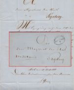 Feldzug 1850 - Schleswig Holst. Feldpost 19/4 Militariabrief Kiel Segeberg 1850
