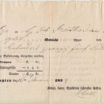 Bayern - Kempten 1838 Fahrpost-Aufgabeschein m. Ortsvordruck