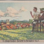 Bayern - Kempten 1905 12. Bayer. Turnfest 5 Pfg. Privatganzsache ungelaufen
