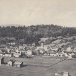 Bayern - Immenstadt dreiteilige sw-Panorama-AK/Klappkarte gelaufen 1912