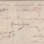 Bayern/Württemberg - Imenstadt L1 Fahrpostbrief Grenzfranko n. Tübingen 1842