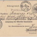 Bayern - Immenstadt 1906 Vordruckkarte Hydrotechnisches Bureau n. Kempten