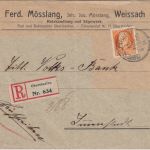 Bayern - 30 Pfg Ludwig Einschreibebrief Oberstaufen (Weissach) - Immenstadt 1914