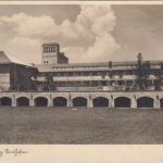 Bayern - Sonthofen Ordensburg Innenhof m. Beflaggung gelaufen ca. 1939