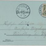 Bayern - Sonthofen Mehrbild-Mondscheinlitho gelaufen 1900