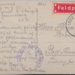 Bayern - Birgsau priv. sw-Fotokarte gelaufen/Feldpost Lager Hammelburg 1918