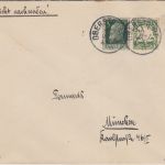 Bayern - 5+5 Pfg. Luitpold/Wappen Brief Oberstdorf - München 12. MRZ 11