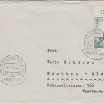 Österreich - 1,50 S. Handball Oberrand Brief Mittelberg Kleinwalsertal 1959