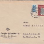 BRD - 20 Pfg. IFRABA + Notopfer Brief Frankfurt-Griesheim - Hamburg 1954