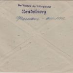 Bizone - 20 Pfg. Arbeiter/Netz Brief Rendsdorf - Meldorf 4.9.48