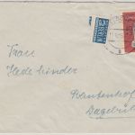 BRD - 20 Pfg. IFRABA Brief Meldorf (Holst.) - Dagebüll1953