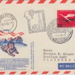BRD - 20 Pfg. Lufthansa Ballonpostkarte Kinderdorf Rottenmann Lorch 1955