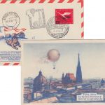 BRD - 20 Pfg. Lufthansa Ballonpostkarte Kinderdorf Rottenmann Lorch 1955