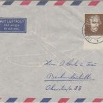 BRD - 25 Pfg. ex Beethoven-Block Luftpostbrief Frankfurt a/M. - Berlin 1960