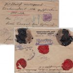 DR - 60 Pfg Germania Wertbrief n. SCHWEDEN Berlin - Strömstad 1918 Zensur