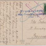 Bayern - Lindau 1917 bleuer Zensur-L3 + Zensur Ra3 Feldkirch Karte n. ÖSTERREICH