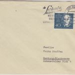 BRD - 40 Pfg. ex Beethoven-Block Brief Aurich - Hamburg 1960