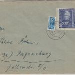 BRD - 30 Pfg. Wohlfahrt/Wichern Brief Staltach - Regensburg 1950
