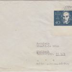 BRD - 40 Pfg. ex Beethoven-Block Brief Flensburg - Staltach 1960