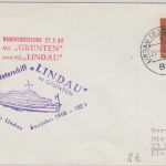 BRD - Schiffspost Bodensee "MS Lindau/ ex Grünten" Cachet Drucksache Lindau 1964