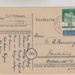 Bizone - 10 Pfg. Berlin-Hilfe + Notopfer Karte (24b) Itzehoe - Rendsburg 1949