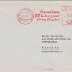 BRD - "Aumann Diktiergerät" 7 Pfg. AFS Drucksache Bad Homburg - München 1961