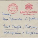 BRD - "Bussemas Büromaschinen" 20 Pfg. AFS + Notopfer Brief Bielefeld 1952