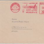 BRD - Derval Kreussler & Co. 4 Pfg. AFS Drucksache Wiesbaden-Biebrich Legau 1950