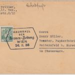 Österreich - Hausball d. Kronen-Zeitung 1938 SST Drucksache Wien - Weitersfeld