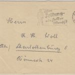 DR - "Ohne Zeitung ein halber Mensch!" Masch.werbestempel Brief Potsdam 1936
