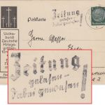 DR - "Zeitung gelesen - dabei gewesen !" Mach.werbestpl. Karte Flensburg 1936