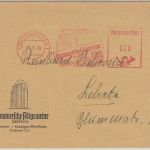 BRD - Hannoversche Allgemeine 20 Pfg. AFS illustr. Brief Hannover - Lehrte 1950