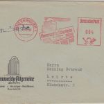 BRD - Hannoversche Allgemeine 4 Pfg AFS illustr. Drucksache Hannover Lehrte 1950