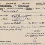 DR - Reichs-Rundfunk GmbH Reichssender München 5 Pfg. AFS Ortskarte 1937