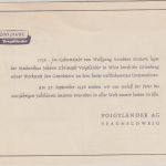 BRD - 200 Jahre Voigtländer Sonderkarte + SST Braunschweig - Sonneberg 1956