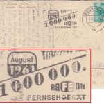 DDR - "1.000.000 Rafena Fernsehgerät" Masch.werbestempel Karte Dresden 1961