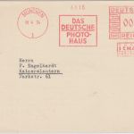 DR - Das Deutsche Photohaus 3 Pfg. AFS Drucksache München - Kaiserslautern 1934