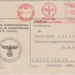 DR - Bayerische Versicherungskammer 6 Pfg. AFS Karte München - Aislingen 1941
