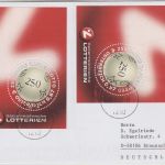 Österreich - 250 J Zahlenlotto 2x0,87€ Blockausgabe Brief Wien Braunschweig 2002