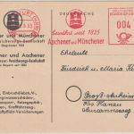 BRD - Aachener & Münchener 4 Pfg. AFS Drucksache Frankfurt a/M. 1953