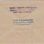 BRD - Deutsche Krankenversicherungs AG 4 Pfg. AFS Drucksache Köln - Lindorf 1950