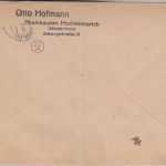 Bizone - 20 Pfg. Radrennen + Notopfer Brief Rheinhausen-Emmerich 1949