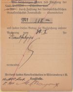 DR - 10 Pfg. Germania Perfin "K" Karte Stuttgart - Abstatt 1918